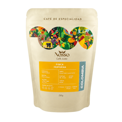 Bolsa actual Finca Indígena — café de especialidad de Colombia, 250 g
