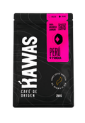 Bolsa de café KAWAS Perú Pangoa lavado, 250 g, fondo transparente
